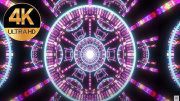 4k OLED Sci-Fi Big-Screen TV Visuals Metallic color Flashing Relaxing background Video meditation