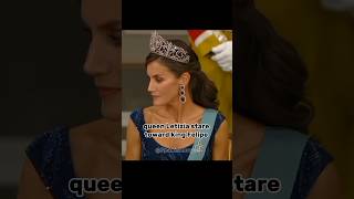 Queen Letizia Stare Toward King Felipe