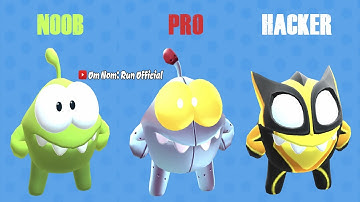 NOOB vs PRO vs HACKER - Om Nom Run Gameplay Official Part 4 | Best Mobile Android iOS Games 2020