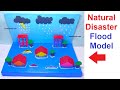 Natural disaster flood model science project for school science exhibition  simple  howtofunda