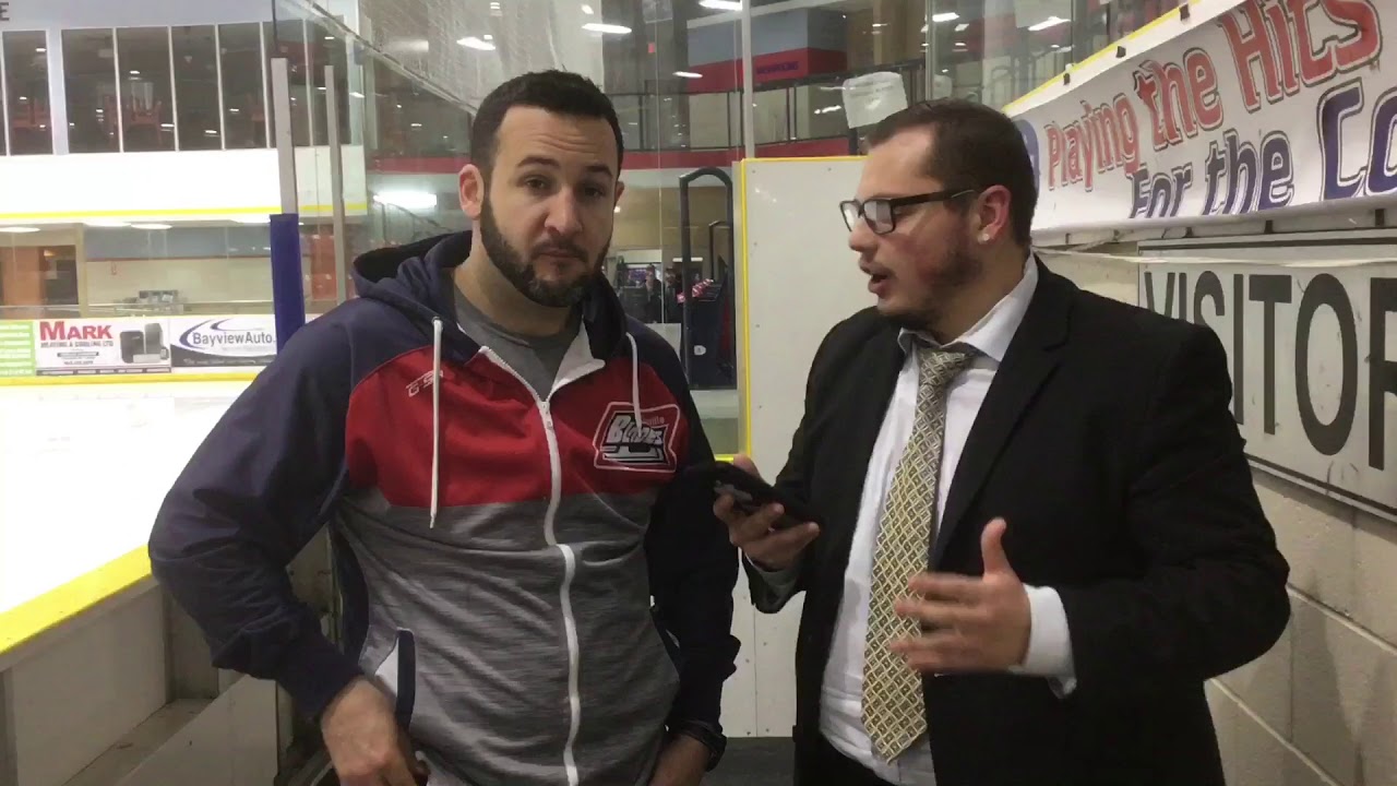 Oakville Blades Head Coach Mike Tarantino April 18/19 (PLAYOFFS