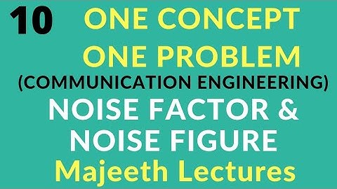 Noise Factor and Noise figure-OCOP10- TRB Polytechnic ECE