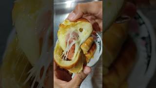 PAN CON SALCHICHA Y QUESO #reels #shorts #shortvideo #youtubeshorts #shortvideo