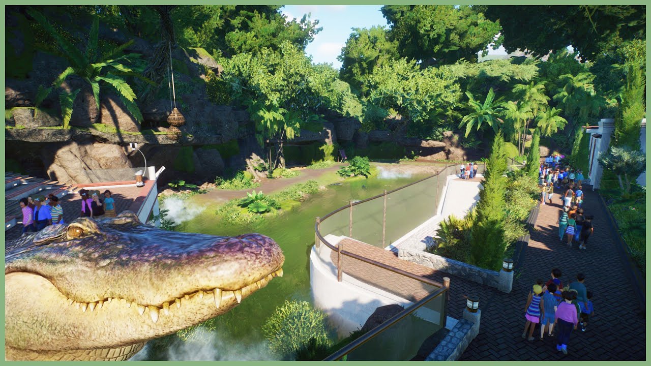 🐊Tropical American alligator habitat | Lurelin Zoo | Planet Zoo