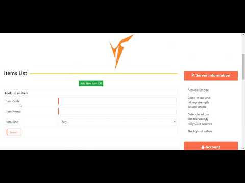 ExDeus WebCP - Add new item code to database