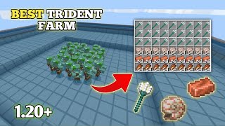 Easy Trident🔱 Farm For Minecraft 1.20+