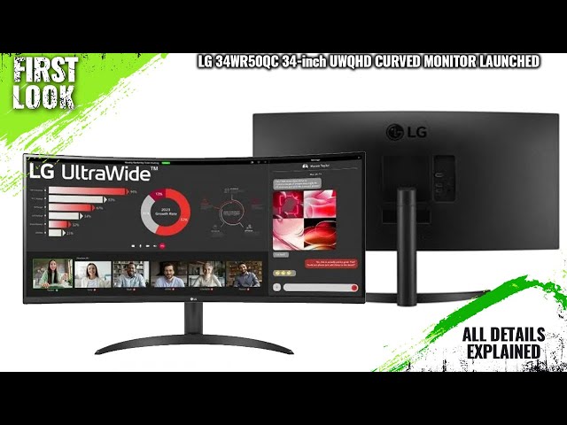 LG 34WR50QC-B 34-inch UWQHD Curved Monitor Launched - Explained All Spec,  Features And More 