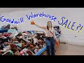 First ever GOODWILL WAREHOUSE SALE?! || goodwill outlet || come thrift with me || thrift haul 2020
