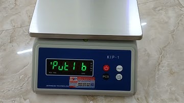 CÁCH CALIB, HIỆU CHUẨN CÂN ĐIỆN TỬ THỦY SẢN KIP-1 | CÂN TOÀN THỊNH PHÁT