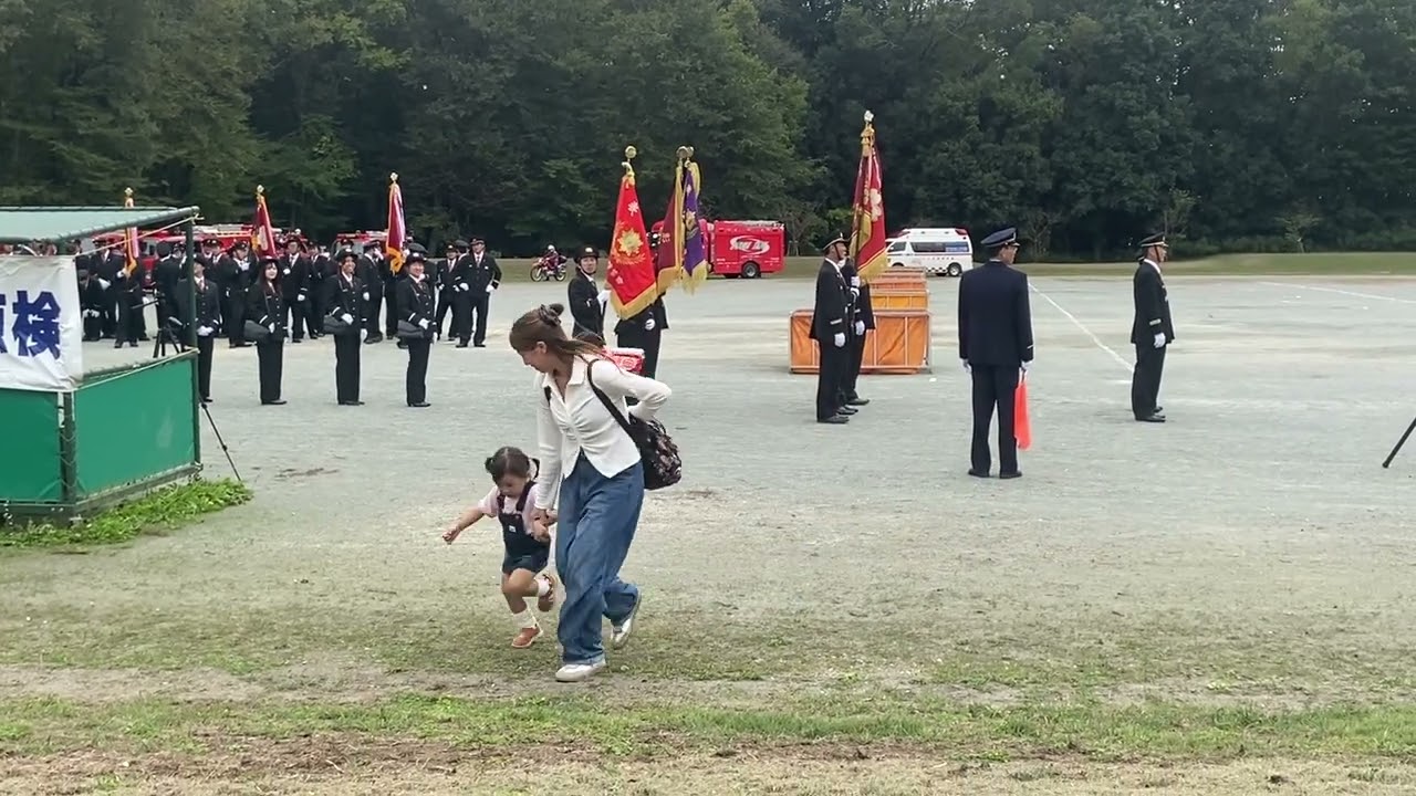 2025年野木町消防フェアーの野木町通常点検の様子