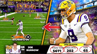 I Built Joe Burrow's Record Breaking 2019 LSU Offense In Madden