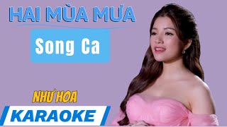 KARAOKE HAI MÙA MƯA Song Ca_ Như Hoa- Thần Tượng Bolero 2019. Hát Với Như Hoa