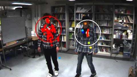 Accelerometer Detection in a Camera View Based on Feature Point Tracking