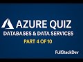 Azure Database &amp; Data Services Quiz: Test Your Skills! (50 Questions) 🚀