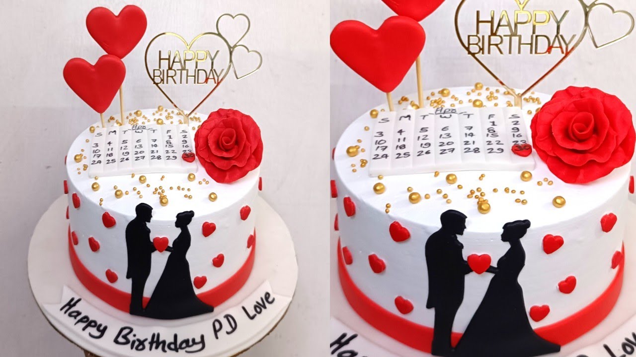 Romantic Couple Birthday Cake | Can For Love | #shorts ...