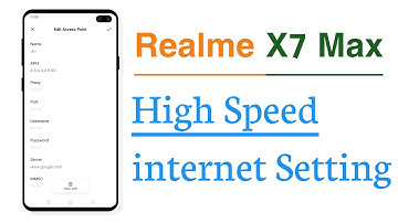 Realme X7 Max High Speed internet Setting