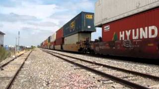 Wow Bnsf stack train southbound on the hannibal sub at mp36 nice sounding horn.