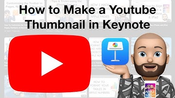 How To Make a Youtube Thumbnail in Apple Keynote