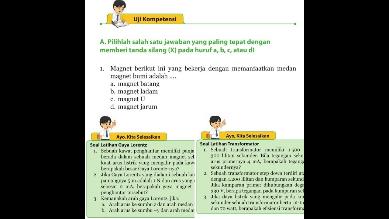 Soal Un Kelas 9 Kemagnetan Bumi