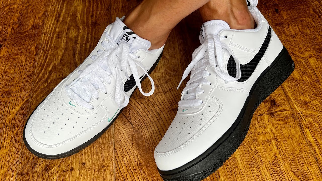 Nike Air Force 1 '07 White-Black-Teal unboxing #unboxing #nike