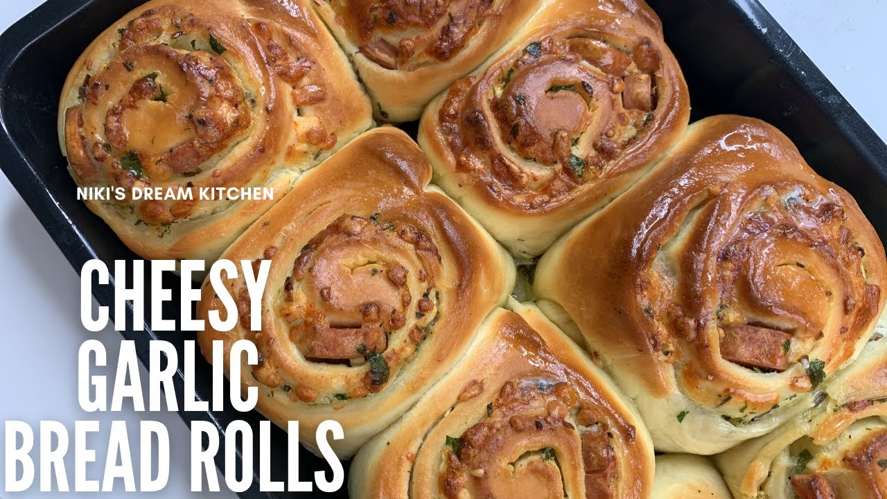 DELICIOUS CHEESY GARLIC BREAD ROLLS (You Won't Stop At One) YouTube