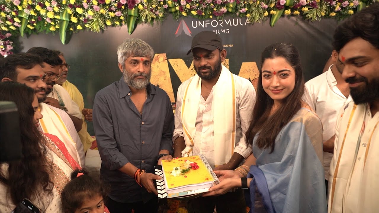 Rashmika Mandanna Mysaa movie Pooja ceremony | Mysaa | Rashmika Mandanna | Friday Poster