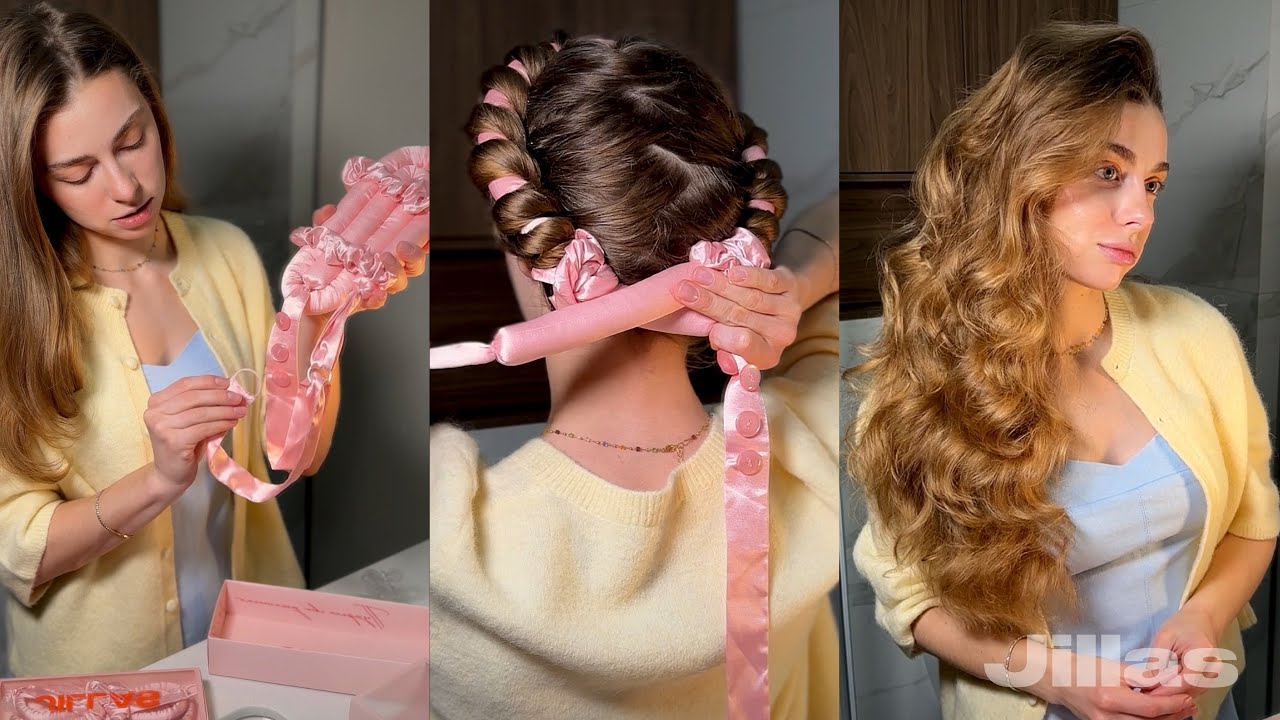 Как закручивать волосы на бигуди jillas classic elegant с пуговицами 