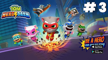 Talking Tom Hero Dash Walkthrough Gameplay Super Tom (Android) Part 3
