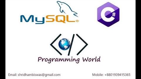 Insert data into mysql using C#