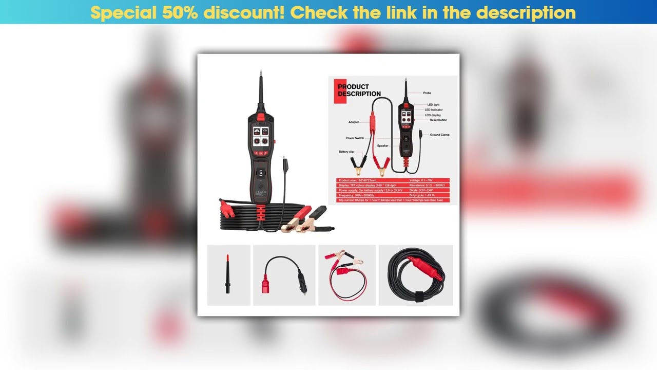 Exclusive TopDiag P150 Car Tester Automotive Electrical Tester System Fuel Injector Signal Detectio