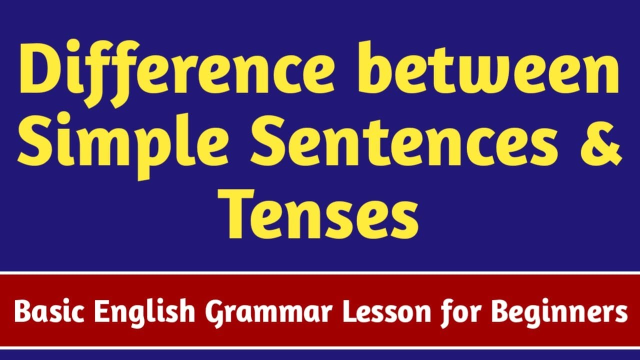 Basic English for Beginners || Simple Sentences || Difference between ...