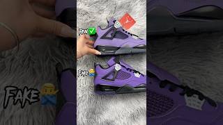 Real Vs Fake Travis Scott Jordan 4 #shorts #sneakerhead #viral