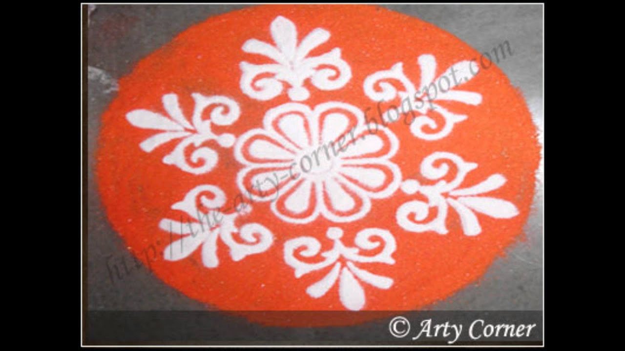 Rangoli Designs with Stencil YouTube