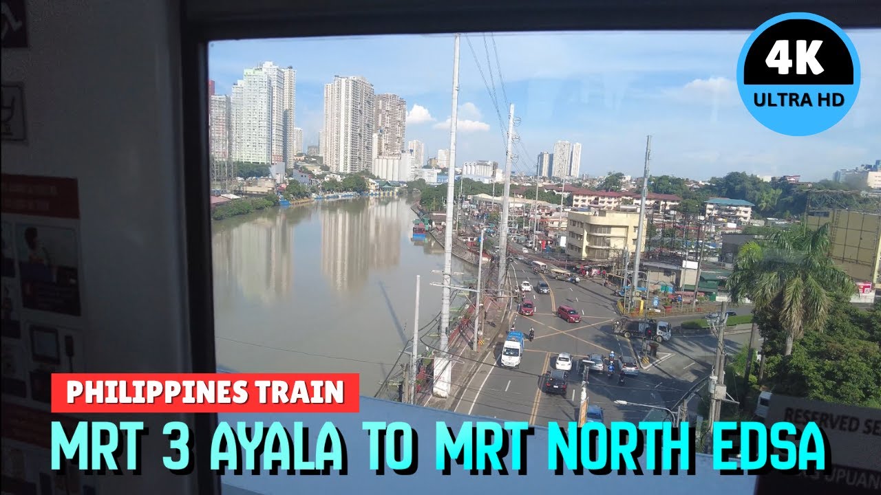 [4K] MRT-3 Ride: Ayala to North Avenue — The Ultimate Manila Commute Experience!