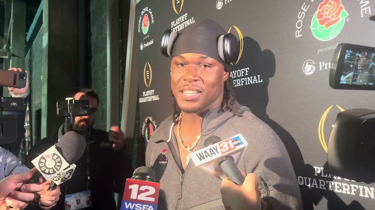 Интервью с лайнбекером «Алабамы» Деонте Лоусоном после игры | Роуз Боул против «Индианы»