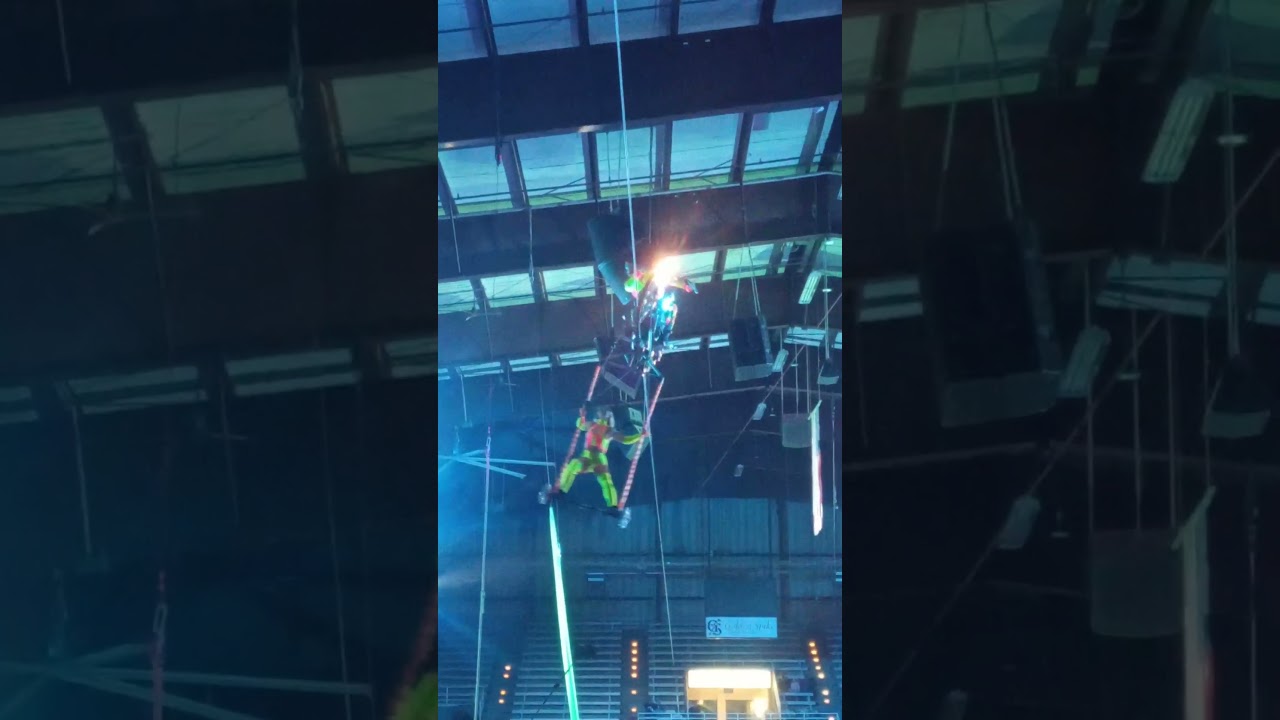 Jordan World Circus Motorcycle High Wire, AKA Ghost Rider.