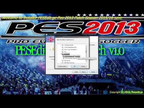 PESEdit ge Pes 2013 Patch Season 2015-16  Installation - დაყენება