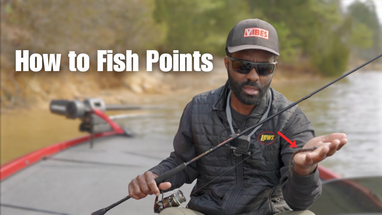 Winter Bass Fishing - How to fish points (best areas + lures)