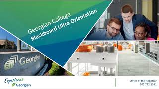 Blackboard Ultra orientation - Georgian College