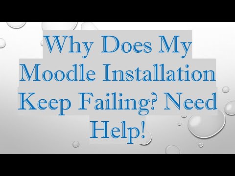 Why Does My Moodle Installation Keep Failing? Need Help!