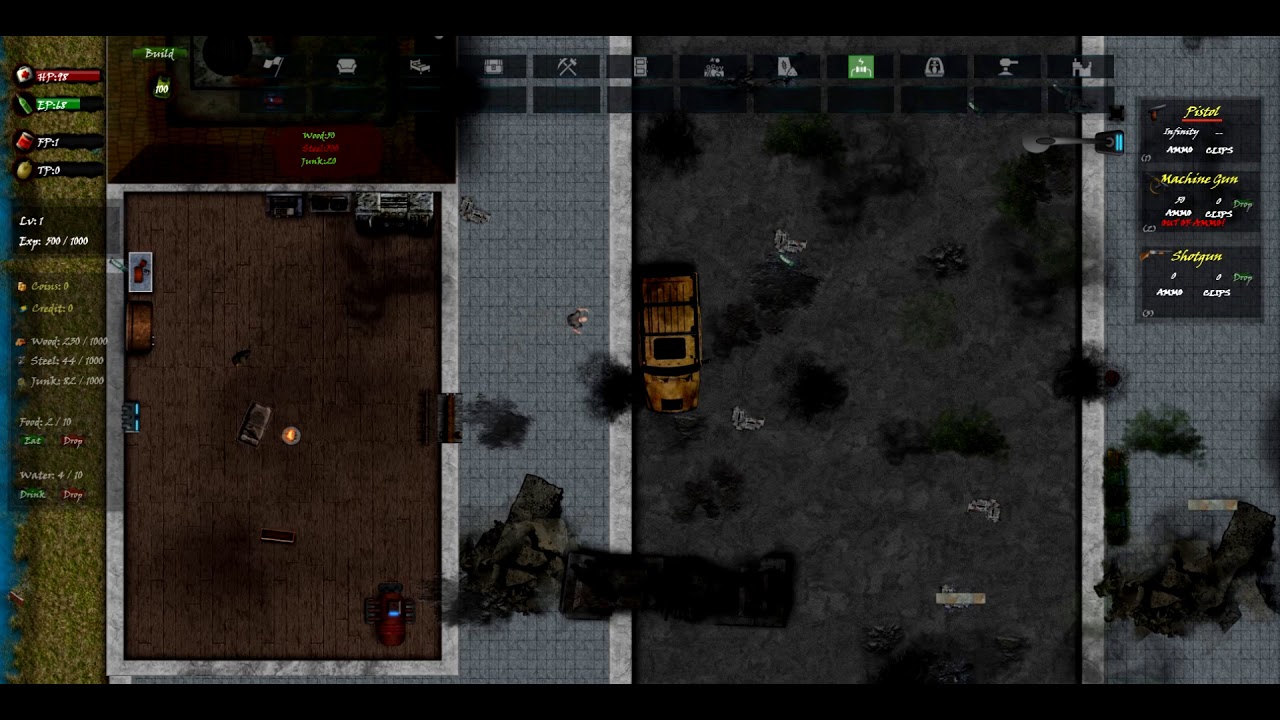 Top Down Survival Game :