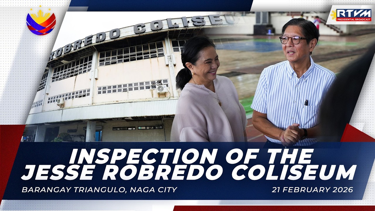 Inspection of the Jesse Robredo Coliseum 2/21/2026