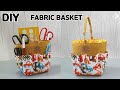 DIY FABRIC BASKET TUTORIAL/ Fabric Tool Tote/ Sewing Storage Basket tutorial [Tendersmile Handmade]