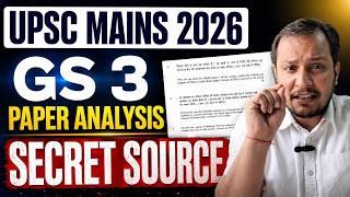 UPSC Mains 2026 GS-3 Was PREDICTABLE! 😱 | PYQs Repeated | Secret Pattern Revealed