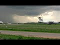 Взлет перед штормом. Ил-76 отправился в Ейск / Аэропорт Внуково 2021