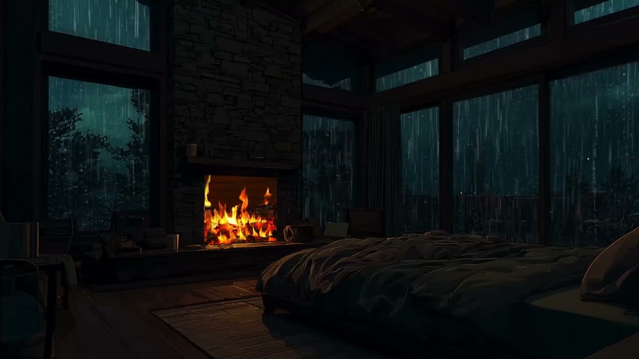 Soothing Rainy Forest Day Ambience 🌧️ Deep Sleep, Relaxation & Peaceful Night Sounds