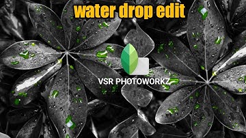 Leaf photo editing | water drop editing in snapseed | flower editing tutorial