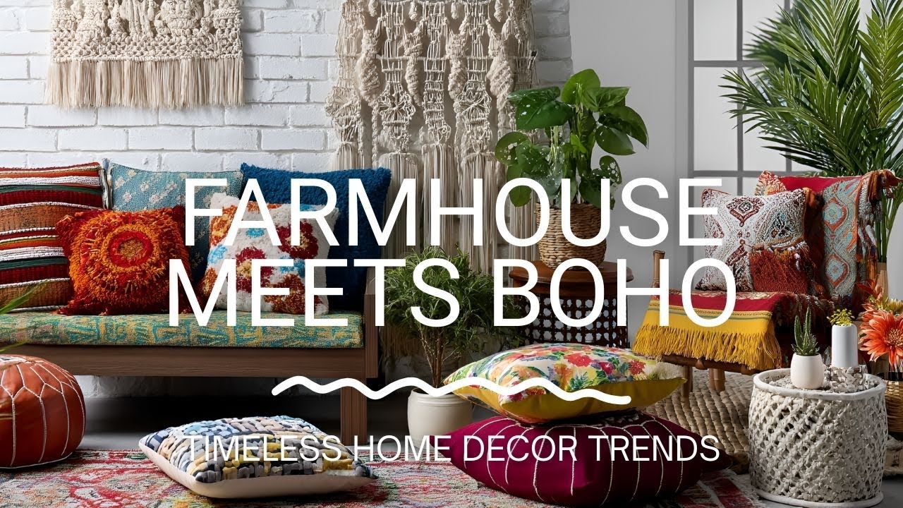 Vintage Boho Meets Farmhouse Rustic | Cozy Home Decor Ideas for Timeless Style