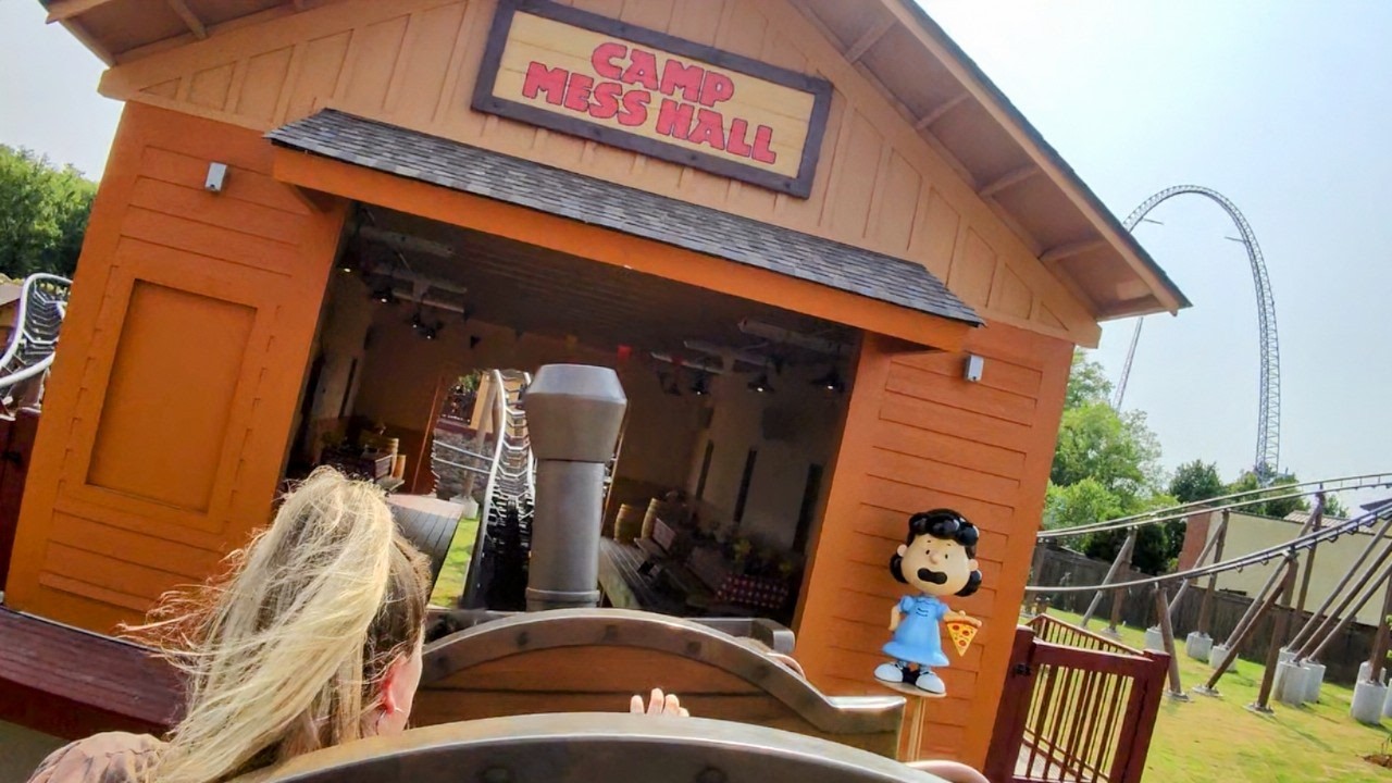 Snoopy’s Racing Railway Roller Coaster Ride POV | Carowinds - YouTube
