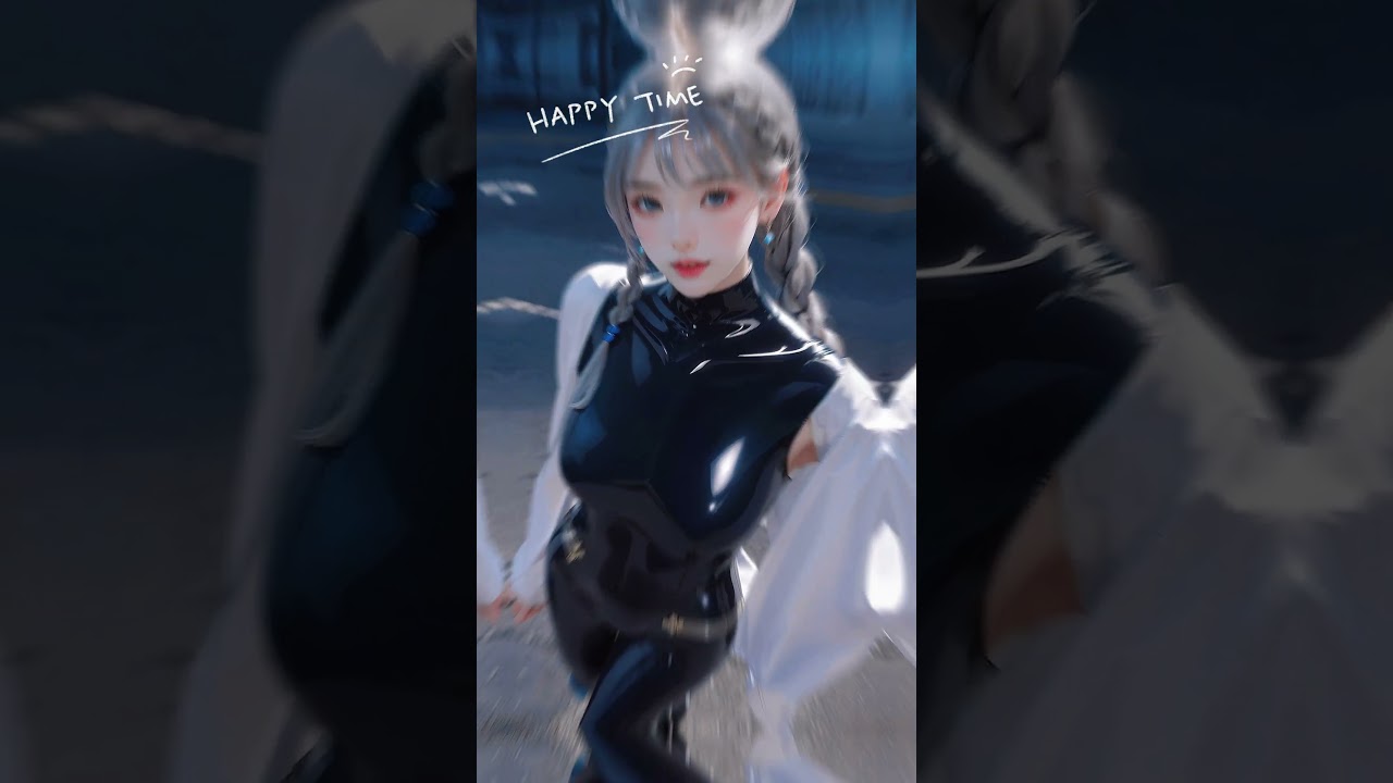 【AI art】latex bodysuit girl
